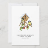 Invitation Watercolor Country Holiday Christmas Open House (Dos)