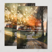 Invitation Watercolor Country Road (Devant / Derrière)