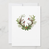 Invitation Watercolor Deer Mistletoe Fête de Noël (Dos)