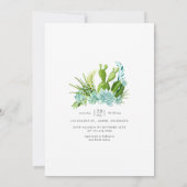 Invitation Watercolor Desert Cactus Baby shower Succulent (Dos)