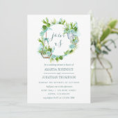 Invitation Watercolor Desert Cactus Succulents Wedding shower (Debout devant)