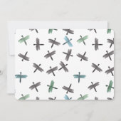 Invitation Watercolor Dragonflies baby (Dos)