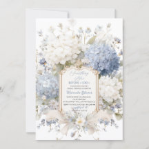 Watercolor Elegant  Something Blue Bridal Shower