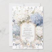 Invitation Watercolor Elegant  Something Blue Bridal Shower (Devant)