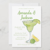 Invitation Watercolor Engagement Party Margarita Cocktail (Devant)