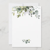 Invitation Watercolor Eucalyptus Green Graduation Party (Dos)