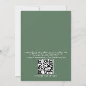 Invitation Watercolor Eucalyptus Leaves Chic QR Code Wedding (Dos)