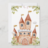 Invitation Watercolor Fairytale Castle Anniversaire de enfant (Dos)