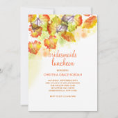 Invitation Watercolor Fall laisse l'invitation (Devant)