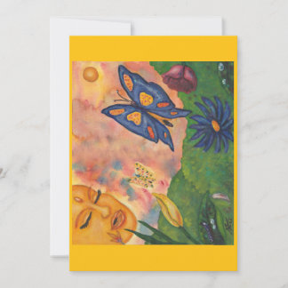 Invitation watercolor fantasy illustration woman goddess life