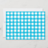 Invitation Watercolor Farm Animaux Baby shower garçon (Dos)