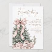 Invitation Watercolor Favorite Things Christmas Party (Devant)