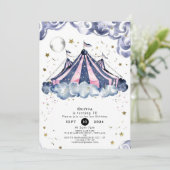 Invitation Watercolor Festival Circus Anniversaire (Debout devant)