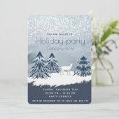 Invitation Watercolor, fête d'hiver (Debout devant)