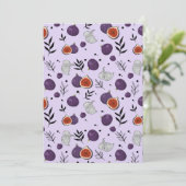 Invitation Watercolor Figs And Leaves Seamless Pattern (Debout devant)