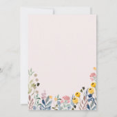 Invitation Watercolor Fleur sauvage Meadow 50e anniversaire (Dos)