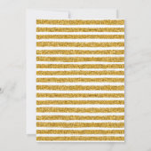 Invitation Watercolor Floral 50e fête de Parties scintillant  (Dos)