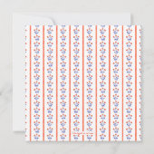 Invitation Watercolor Floral Block Imprimer Noël (Dos)