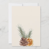 Invitation Watercolor floral leaves candles bridal shower (Dos)