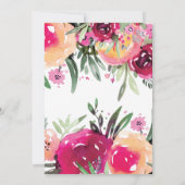 Invitation Watercolor Floral Pink Engagement Party (Dos)