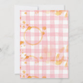 Invitation watercolor floral strawberry baby is brewing (Dos)