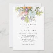 Invitation Watercolor Floral Wedding (Devant)