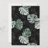 Invitation Watercolor Floral Wild Zebra Bridal Brunch (Dos)