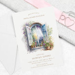 Invitation Watercolor floral window bridal shower staycation<br><div class="desc">Gorgeous watercolor floral windows paired with elegant script for your special occasion invites. Check our store for more items from this collection,  or contact us through chat or email for any special request.</div>
