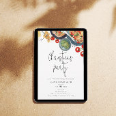 Invitation Watercolor Food Pasta Noël