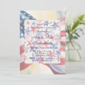 Invitation Watercolor Fourth Of July Bridesmaids Luncheon (Debout devant)