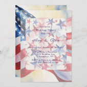 Invitation Watercolor Fourth Of July Wedding Shower (Devant / Derrière)