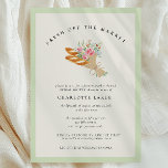 Invitation Watercolor Fresh Off the Market Bridal Shower<br><div class="desc">Watercolor Fresh Off the Market Bridal Shower Invitation - Celebrate the bride-to-be with this charming Fresh Off the Market farmers market themed bridal shower invitation. Featuring a delicate watercolor bouquet wrapped in paper and inspired by a fresh flower market stand, this design captures the warmth and romance of a garden...</div>