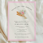 Invitation Watercolor Fresh Off the Market Bridal Shower<br><div class="desc">Watercolor Fresh Off the Market Bridal Shower Invitation - Celebrate the bride-to-be with this charming Fresh Off the Market farmers market themed bridal shower invitation. Featuring a delicate watercolor bouquet wrapped in paper and inspired by a fresh flower market stand, this design captures the warmth and romance of a garden...</div>