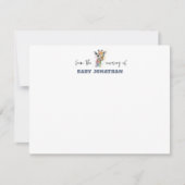 Invitation Watercolor Giraffe Classic Nursery Note Card (Devant)