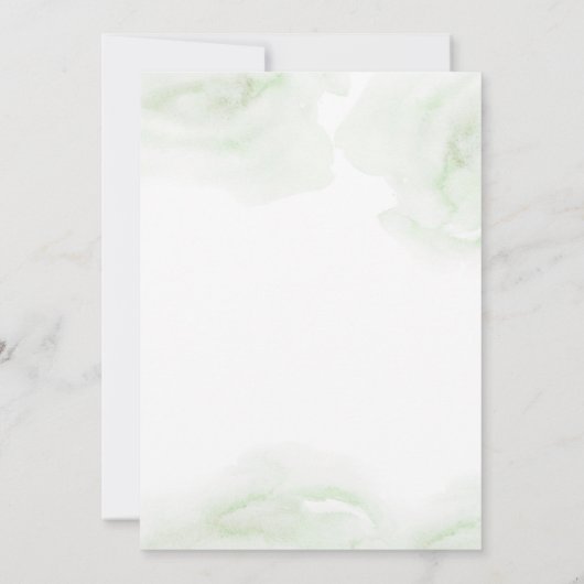 Invitation Watercolor Gold Confetti 21e fête d'anniversaire (Dos)