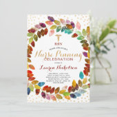 Invitation Watercolor Gold Wreath Nurse Pinning (Debout devant)