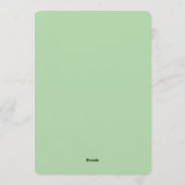 Invitation Watercolor Green Cute Lemon First Birthday (Dos)