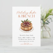 Invitation Watercolor Holiday Bake and Brunch (Debout devant)