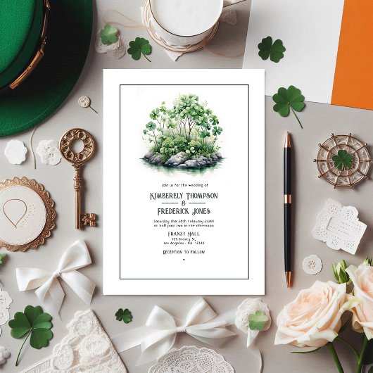 Invitation Watercolor Irlande Destination Wedding
