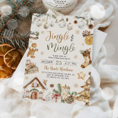 Invitation Watercolor Jingle & Mingle Christmas Party