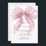 Invitation Watercolor Large Pink Bow Ribbon 21st Birthday<br><div class="desc">Designed to coordinate with our Pink Ribbon collection,  this birthday invitation features gorgeous silky ribbon in watercolour pink shades. For more advanced customization of this design,  e.g. changing layout,  font or text size please click the "CUSTOMIZE" button above. Please contact me for any questions!</div>