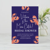Invitation Watercolor Main Catch Lobster Bridal Shower (Debout devant)