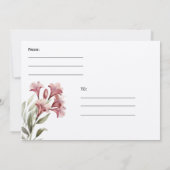 Invitation Watercolor Maroon Floral Wedding RSVP (Dos)