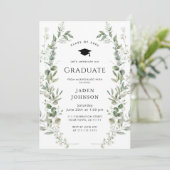 Invitation Watercolor Meadow Fleur sauvage Boho Graduation Pa (Debout devant)