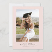 Invitation Watercolor Meadow Fleur sauvage Boho Graduation Pa (Dos)