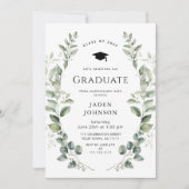 Invitation Watercolor Meadow Fleur sauvage Boho Graduation Pa (Devant)