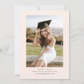 Invitation Watercolor Meadow Fleur sauvage Boho Graduation Pa (Dos)