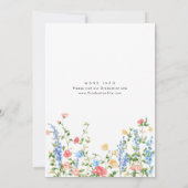 Invitation Watercolor Meadow Fleur sauvage Boho Graduation Pa (Dos)