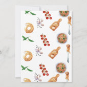 Invitation Watercolor Meatball Italien 1er anniversaire (Dos)