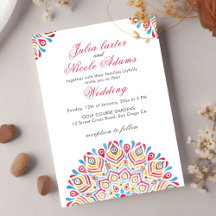 Watercolor Mexique Festival Mandala Mariage